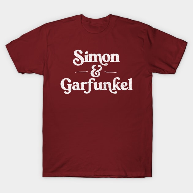 Simon & Garfunkel / Retro Aesthetic Fan Design T-Shirt by DankFutura